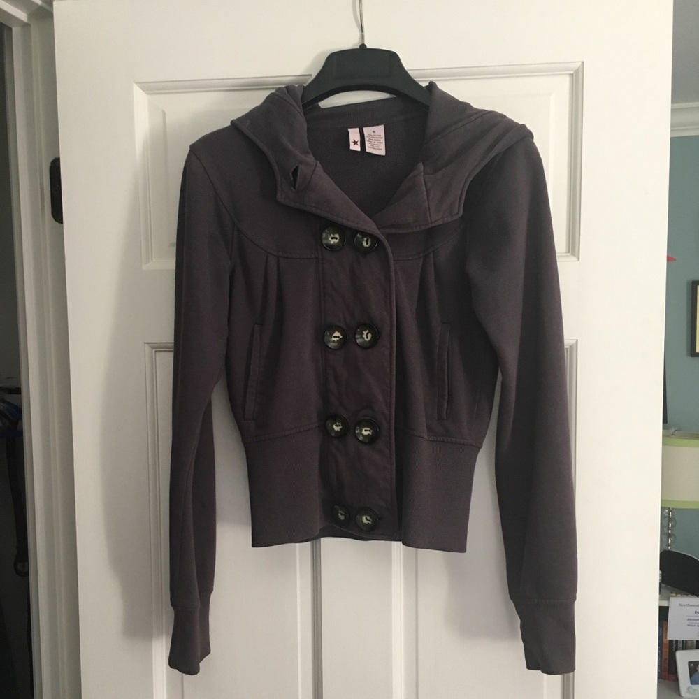 Nordstrom Grey-Blue Hooded Jacket